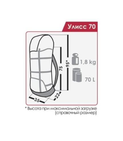 Рюкзак Normal "Улисс 70 Pro"