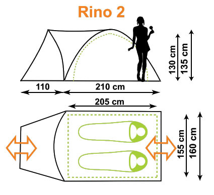 Палатка Rino 2