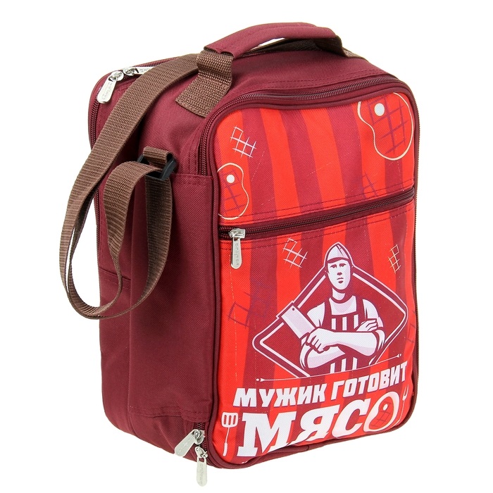 Сумка-набор "Мужик готовит мясо!" на 3 персоны (33 предмета)