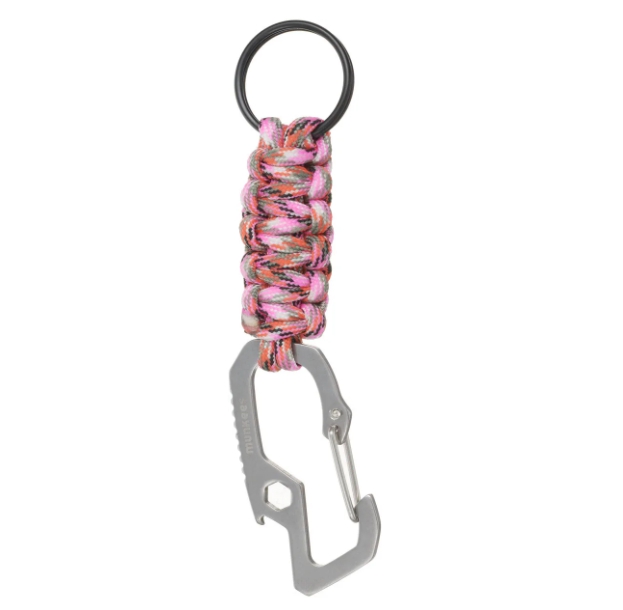Брелок Карабин с темляком из паракорда 1м